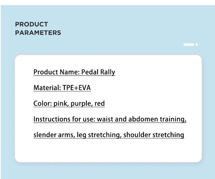 Foot Pedal Resistance Pull Rope