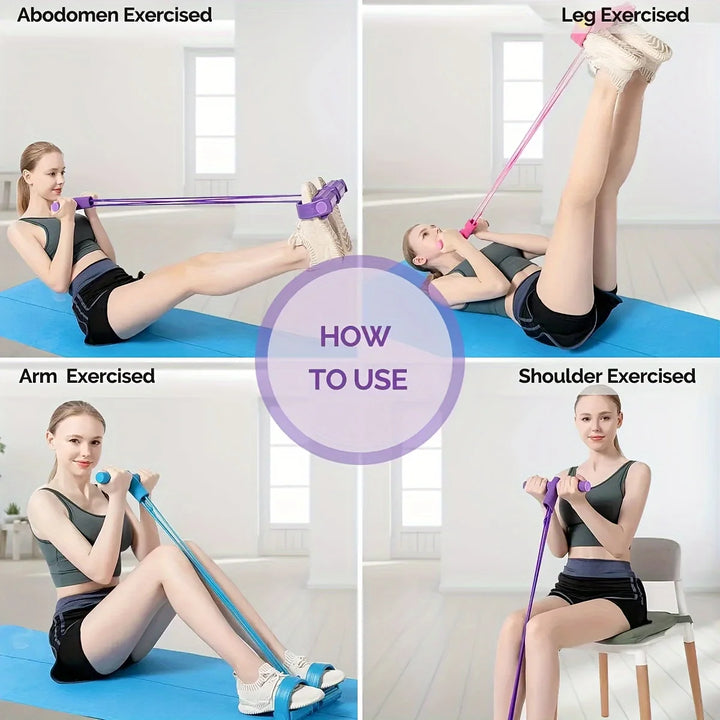 Foot Pedal Resistance Pull Rope