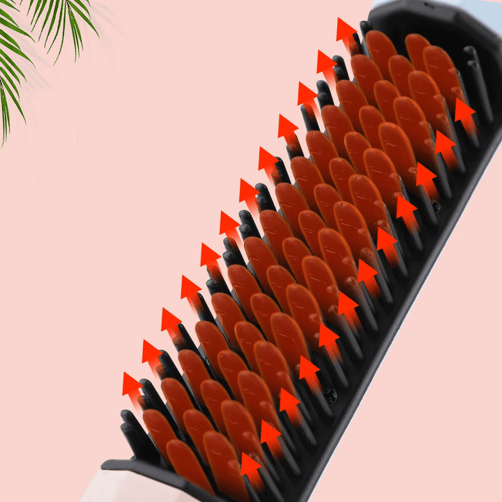 2 in 1 USB Cordless Straightening Brush