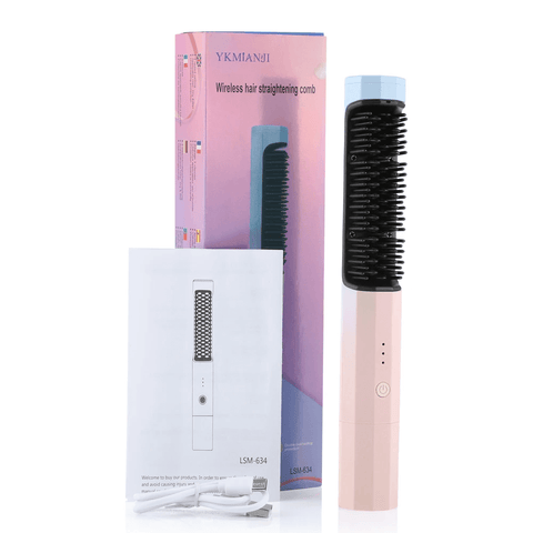 2 in 1 USB Cordless Straightening Brush